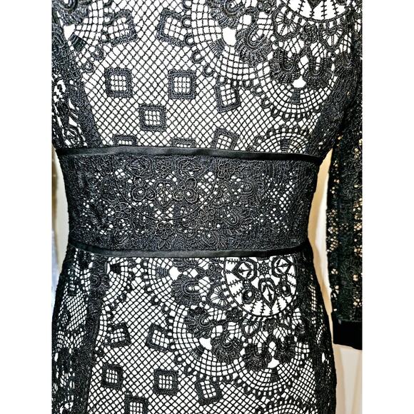 Mariano Sheer Lace Long Dress Jacket/Blazer Size 4 Rare Find! - Picture 6 of 13